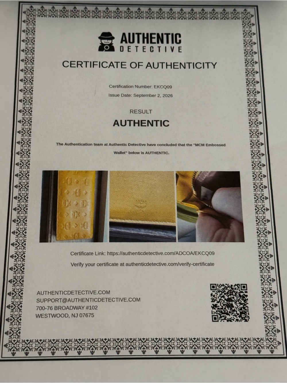 MCM RARE Mustard Klara Continental Wallet Bifold Embossed Yellow Full Inc/COA - Picture 16 of 16